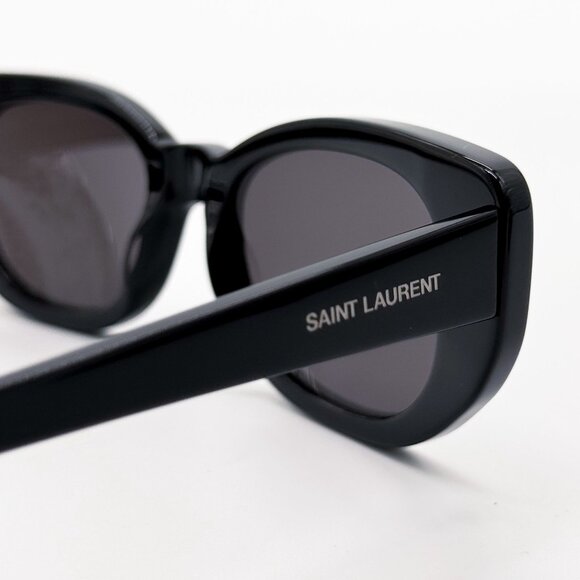 NEW SAINT LAURENT SL316 BETTY 001 SUNGLASSES WOMEN BLACK EYEWEAR - Picture 6 of 9